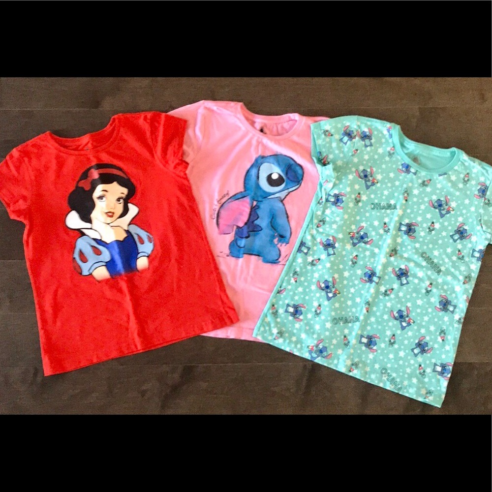 Disney Store graphic tees for Girls Size 9/10
